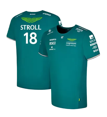 Aston Martin F1 2023 Kids Team Driver Lance Stroll T-Shirt