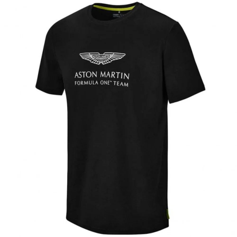 Aston Martin F1 Kids Logo T-Shirt Black 2021-Fanwear