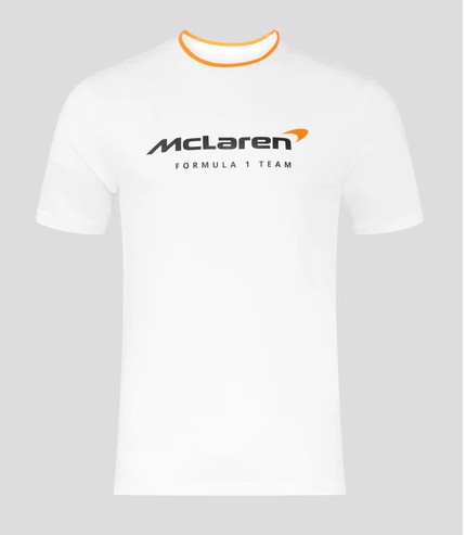 Mclaren Men's Core Essentials T-Shirt White 2025-Fanwear