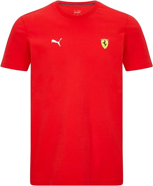 Scuderia Ferrari Puma Mens Small Shield T-Shirt Red - Fanwear