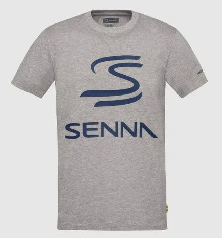 Ayrton Senna Kids Legacy Logo T-Shirt Grey 2025