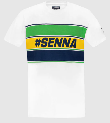 Ayrton Senna Men's Cotton T-Shirt White 2025
