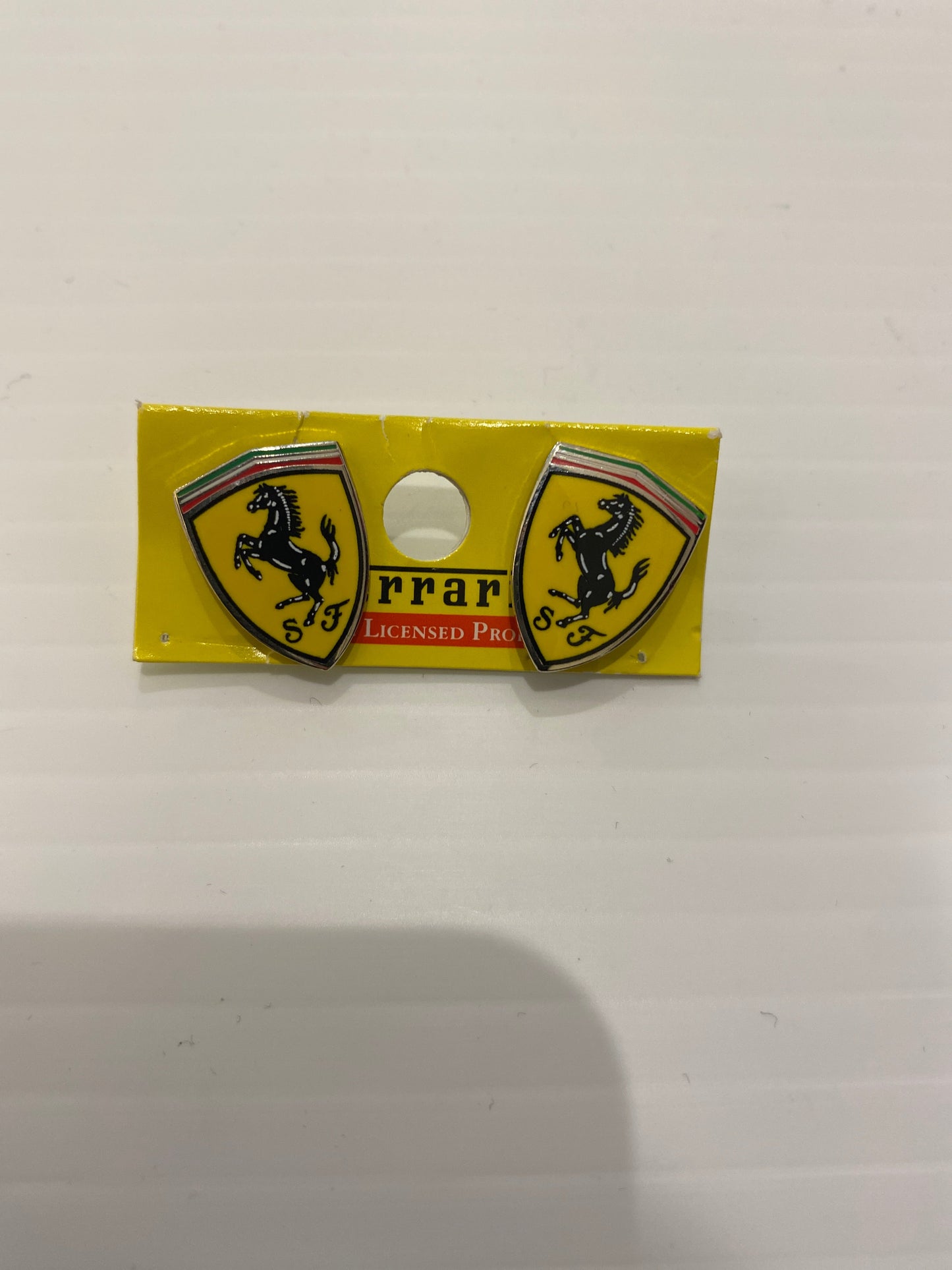 Scuderia Ferrari Scudetto F1 Pin Yellow