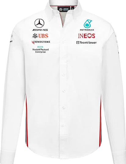 Mercedes-AMG Petronas Formula 1 Team Men's Team Shirt White 2023-RP Teamwear