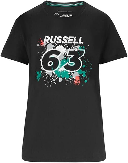 Mercedes-AMG Petronas Formula 1 Team Men's George Russel 63 Graffiti T-Shirt 2022-Fanwear