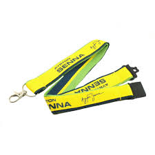 Ayrton Senna Lanyard Yellow