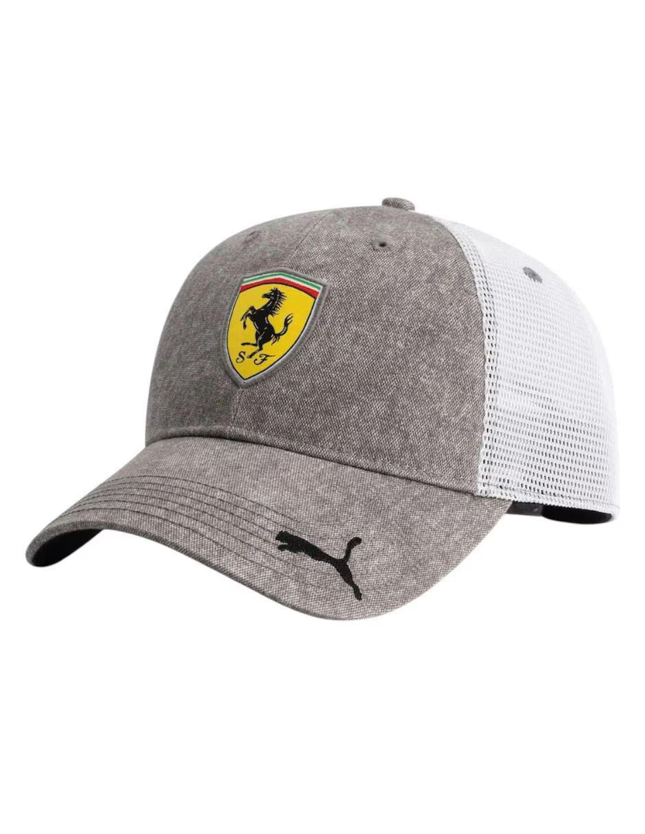Scuderia Ferrari Trucker Grey Dawn Cap 2025-Fanwear