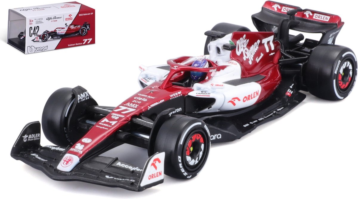 1:43 Scale Model | Alfa Romeo F1 Team Orlen C42 #77 Valtteri Bottas Signature Car