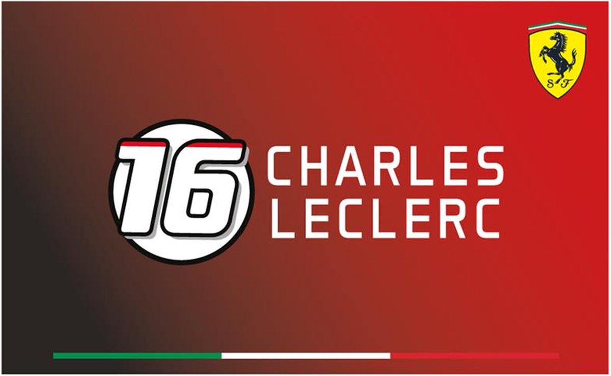 Scuderia Ferrari Fanwear Leclerc Red Flag 60x90 - 2023