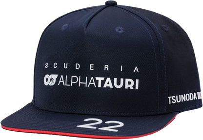 Alpha Tauri Yuki Tsunoda Flat Cap U 13 Os 23 Navy 2023