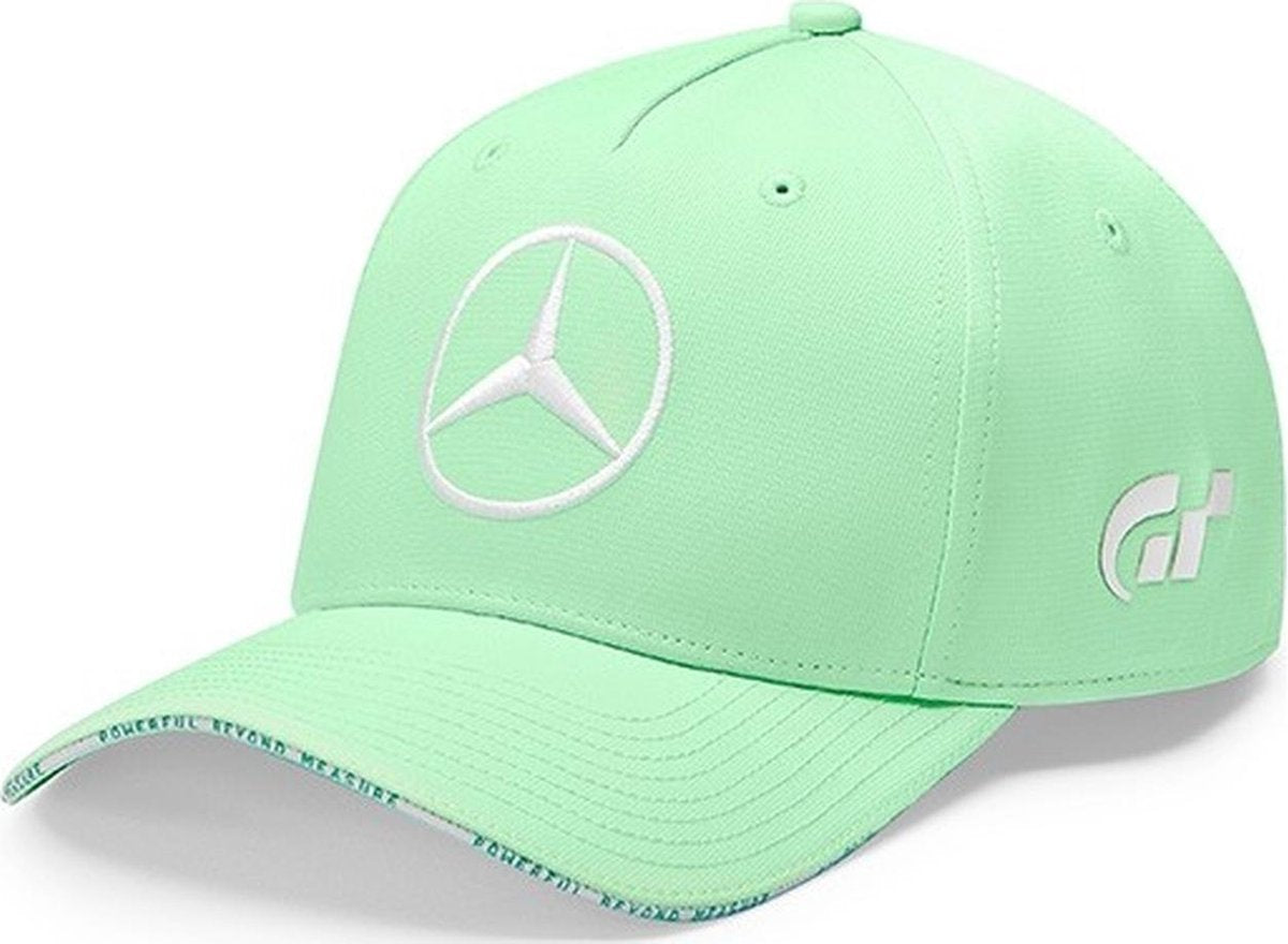 Mercedes-AMG Petronas Motorsport Men's Special Edition Lewis Hamilton Baseball Cap Spa Belgium Light Blue 2019-RP Teamwear