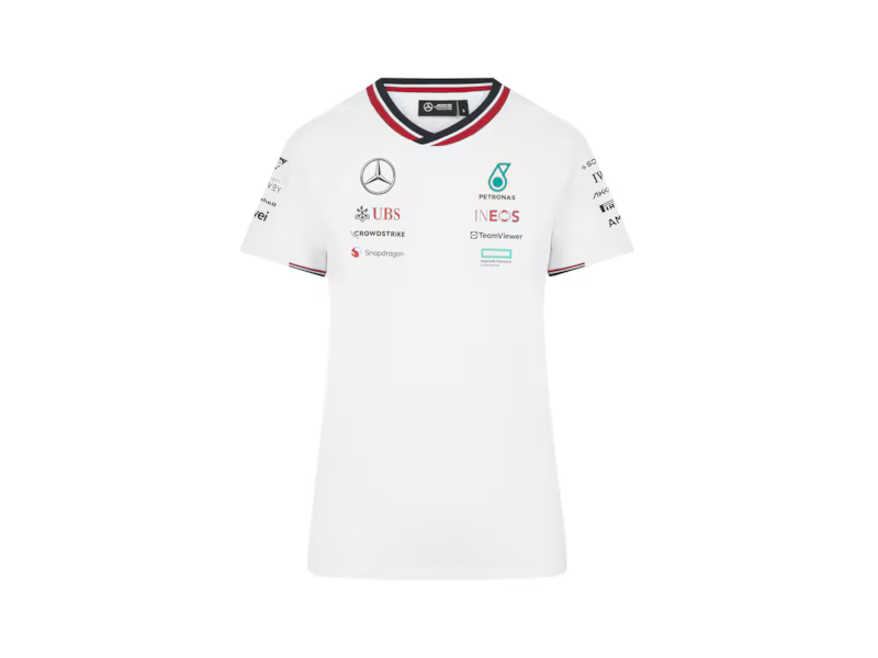 Mercedes-AMG Petronas Formula 1 Team Women's Driver T-Shirt White 2024-RP Teamwear