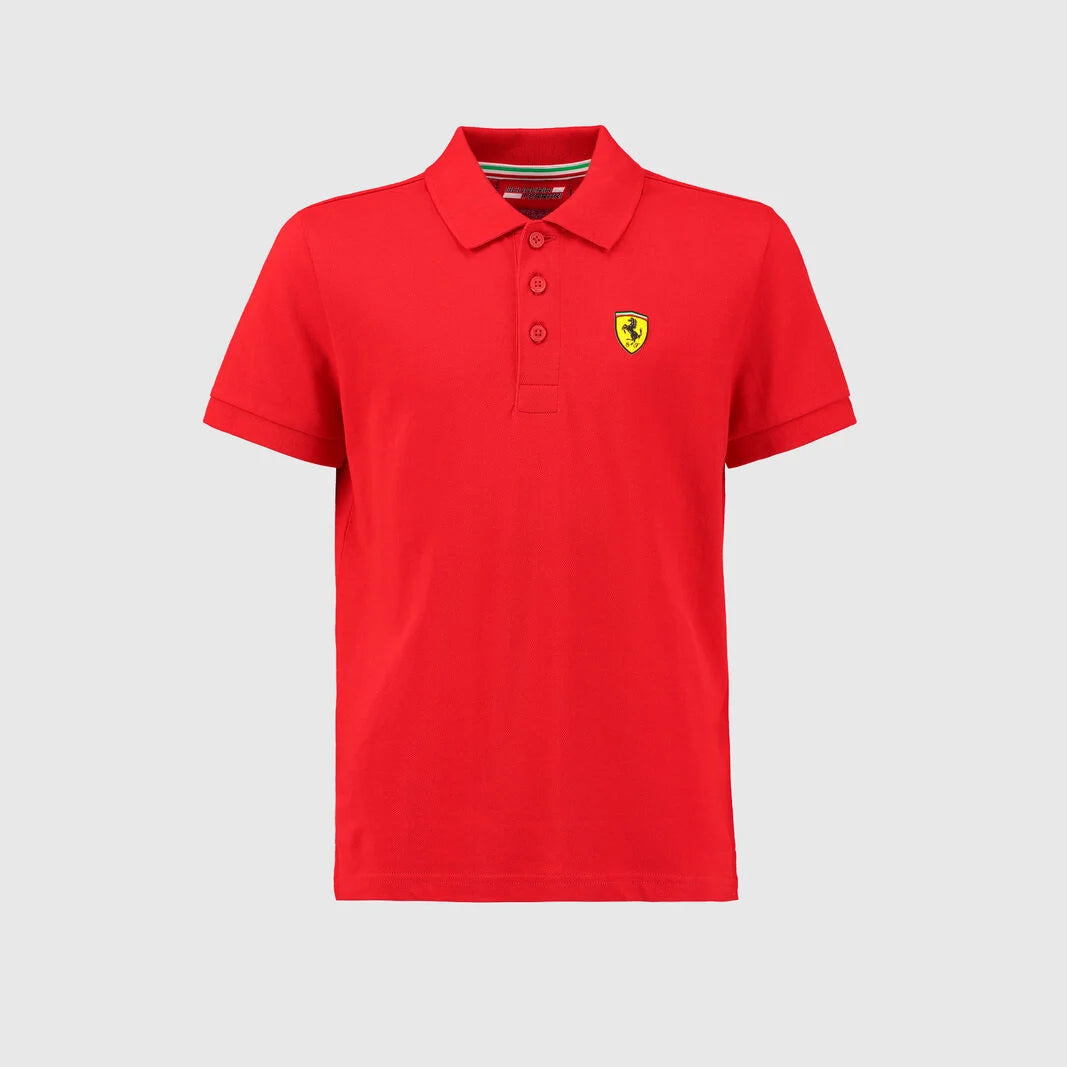 Scuderia Ferrari Kids Classic Polo Red 2019-Fanwear