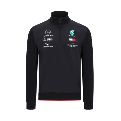 Mercedes-AMG Petronas Motorsport Half Zip Top Black 2020-RP Teamwear