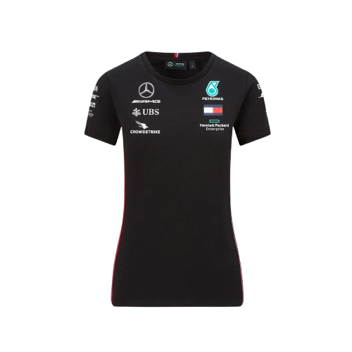 Mercedes-AMG Petronas Motorsport Women's Driver T-Shirt 2020 Black-RP Teamwear