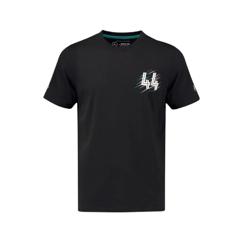 Mercedes-AMG Petronas Motorsport Men's Lewis Hamilton 44 T-Shirt Black 2018-Fanwear