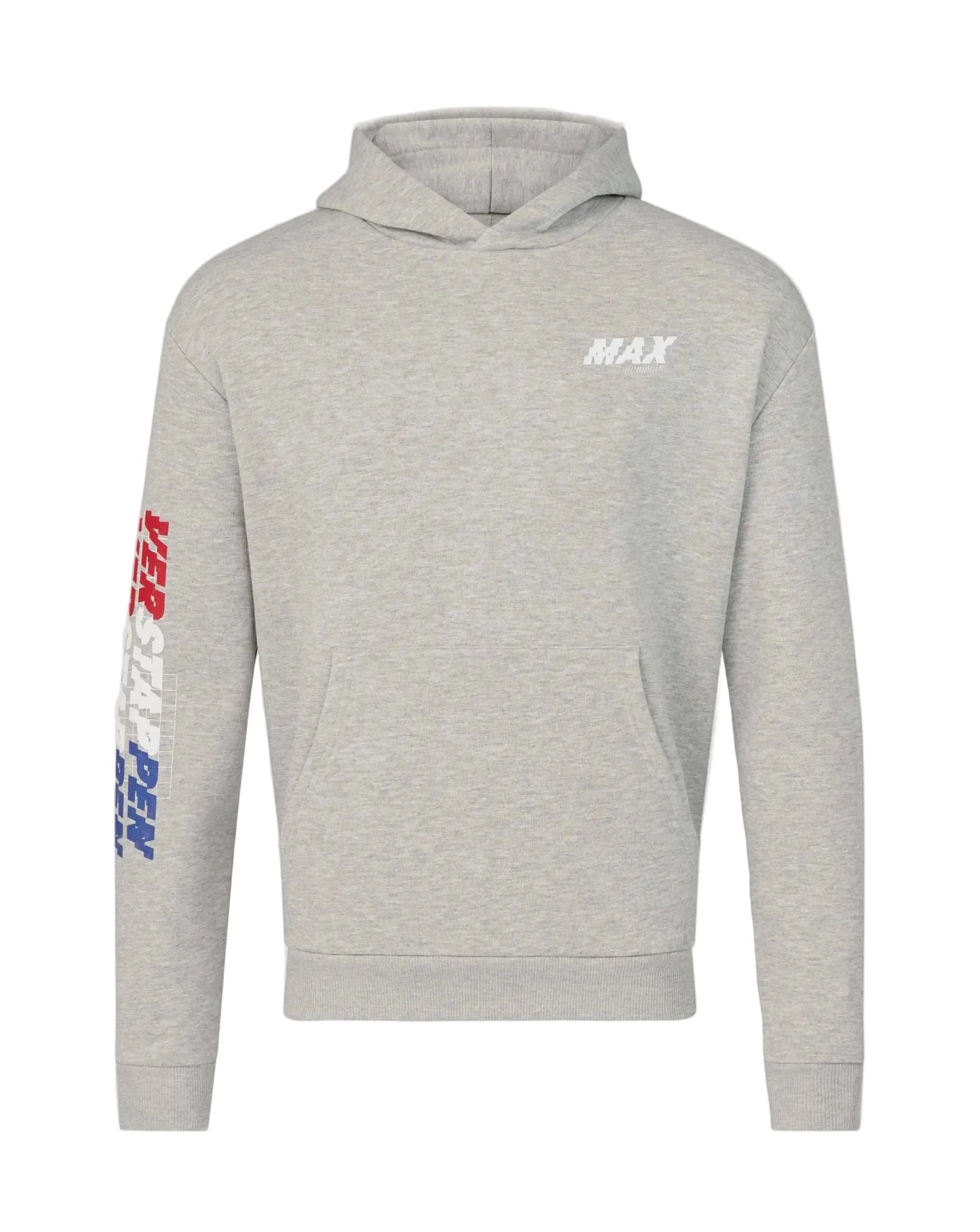 Red Bull Racing Max Verstappen Sleeve Graphic Overhead Hoodie Grey 2026 - Fanwear
