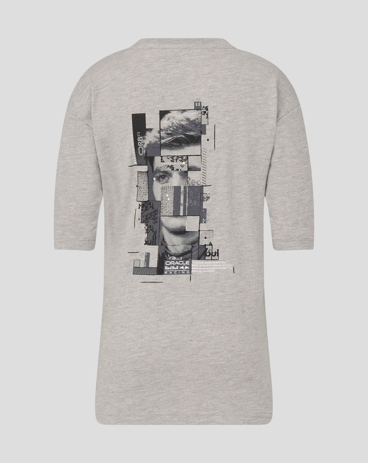 Red Bull Racing Max Verstappen Pixel Back Graphic T-Shirt Grey 2026 - Fanwear