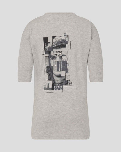 Red Bull Racing Max Verstappen Pixel Back Graphic T-Shirt Grey 2026 - Fanwear