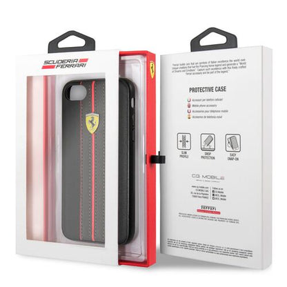 Ferrari iPhone 8 Hard Case - Genuine Leather Heritage