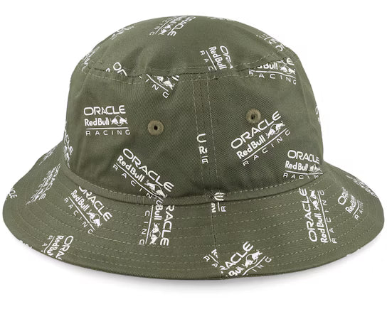 Red Bull Racing Seasonal AOP Bucket Hat Olive 2023-Fanwear