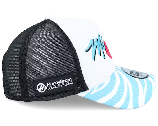 Haas F1 Special Edition Miami Zebra Trucker Cap White 2024-RP Teamwear
