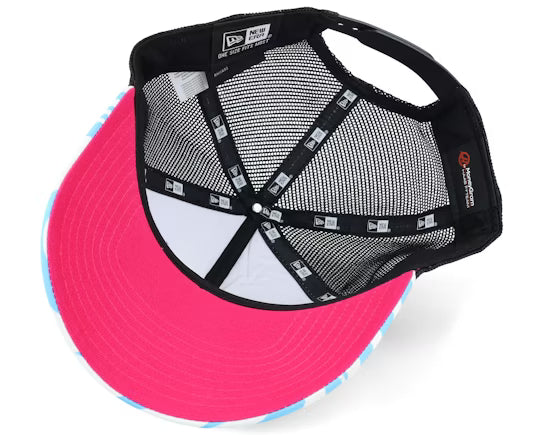 Haas F1 Special Edition Miami Zebra Trucker Cap White 2024-RP Teamwear