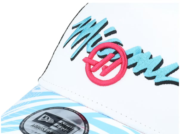 Haas F1 Special Edition Miami Zebra Trucker Cap White 2024-RP Teamwear