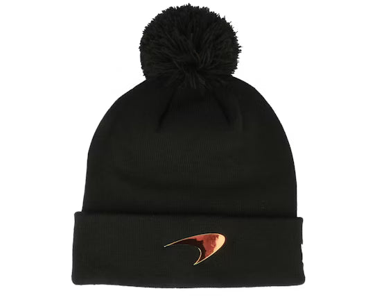 Mclaren Iridescent Cuff Knitted Black Beanie 2024-Fanwear