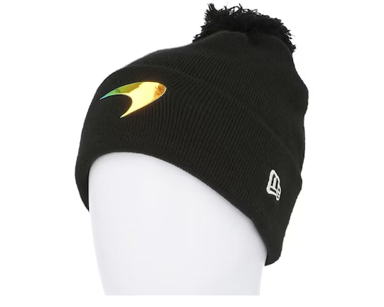 Mclaren Iridescent Cuff Knitted Black Beanie 2024-Fanwear