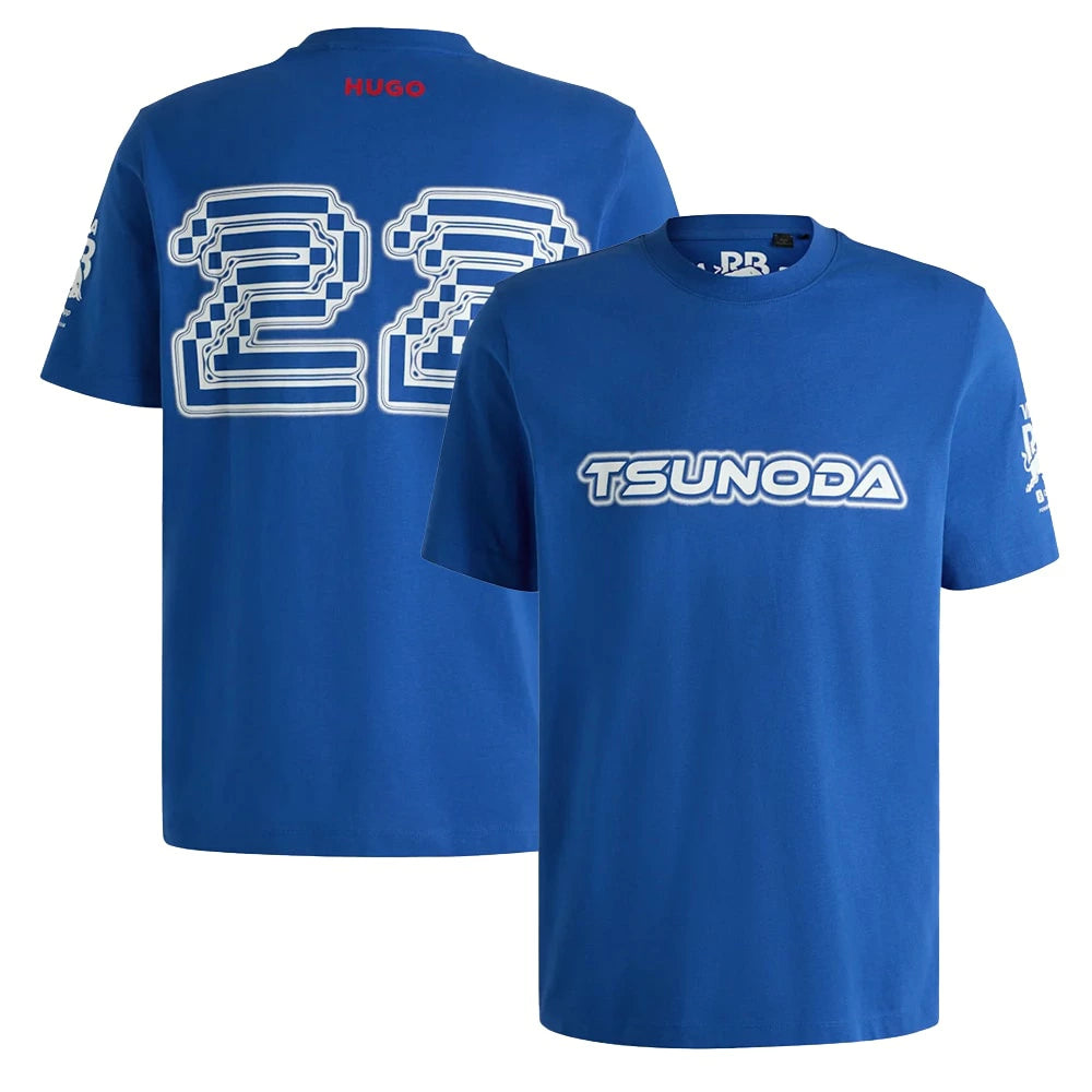 Rb Visa Cash App Men's Yuki Tsunoda T-Shirt Blue 2025-Fanwear
