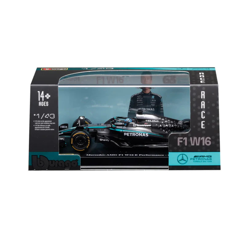 1:43 Scale Model | Mercedes-AMG F1 W16 George Russell With Helmet Car