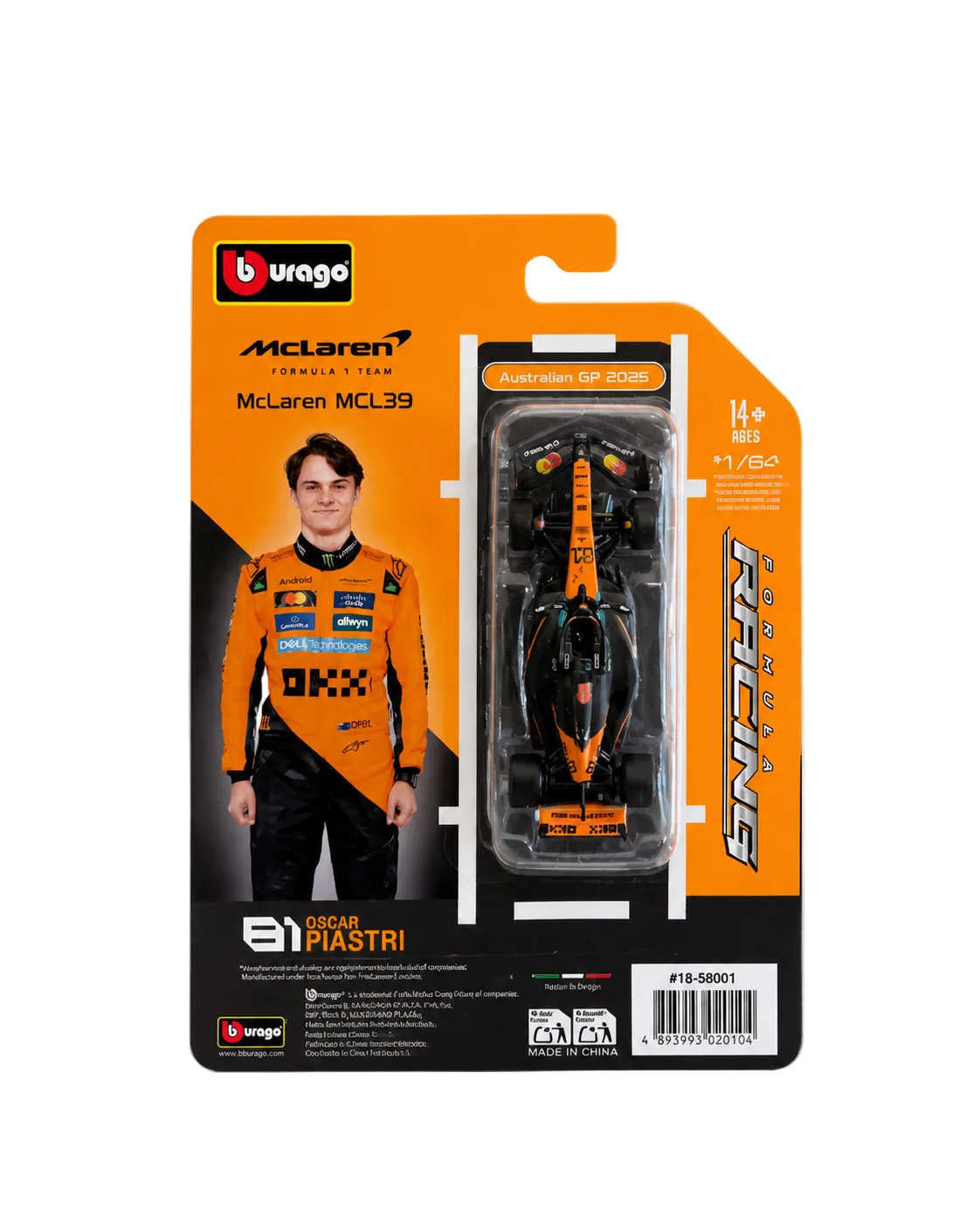 1:64 Scale Model | McLaren MCL39 Oscar Piastri Car