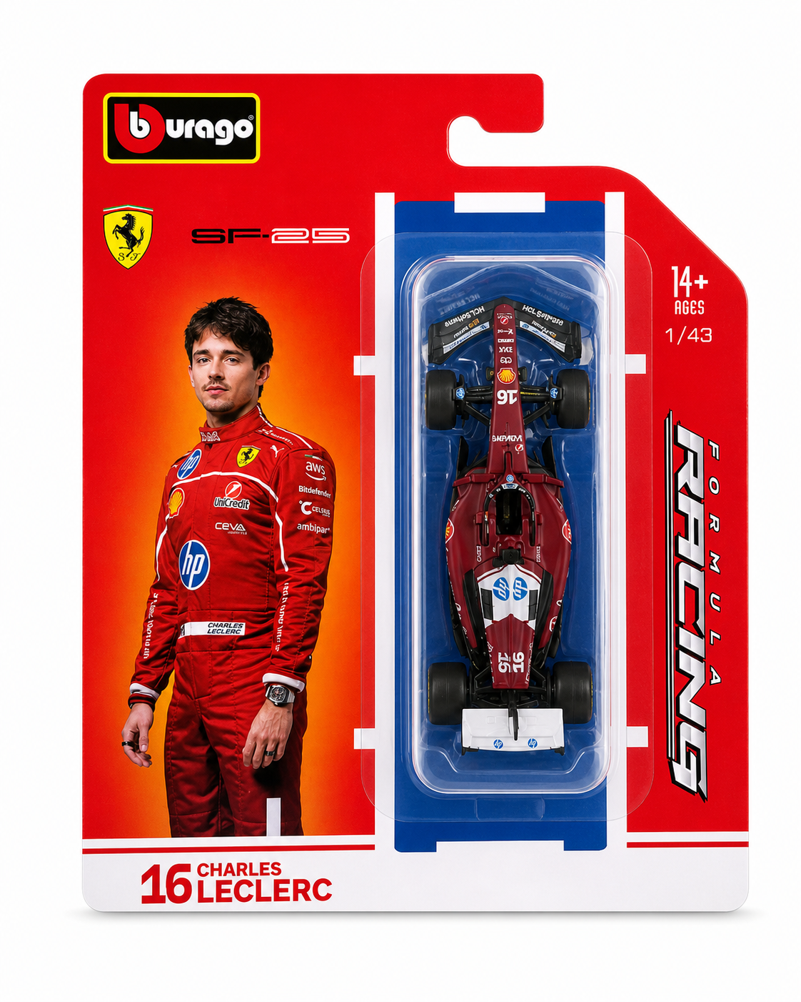 1:64 Scale Model | Scuderia Ferrari SF-25 Charles Leclerc Car
