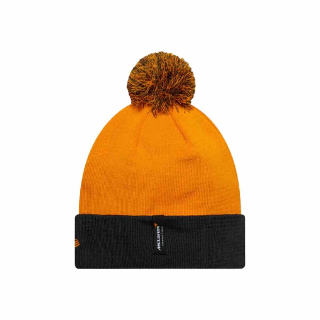McLaren Recycled Pom Beanie Papaya