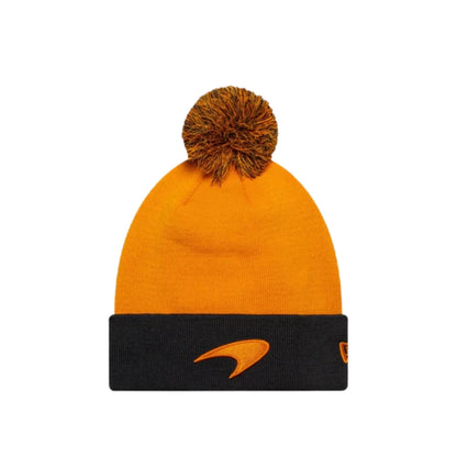 McLaren Recycled Pom Beanie Papaya