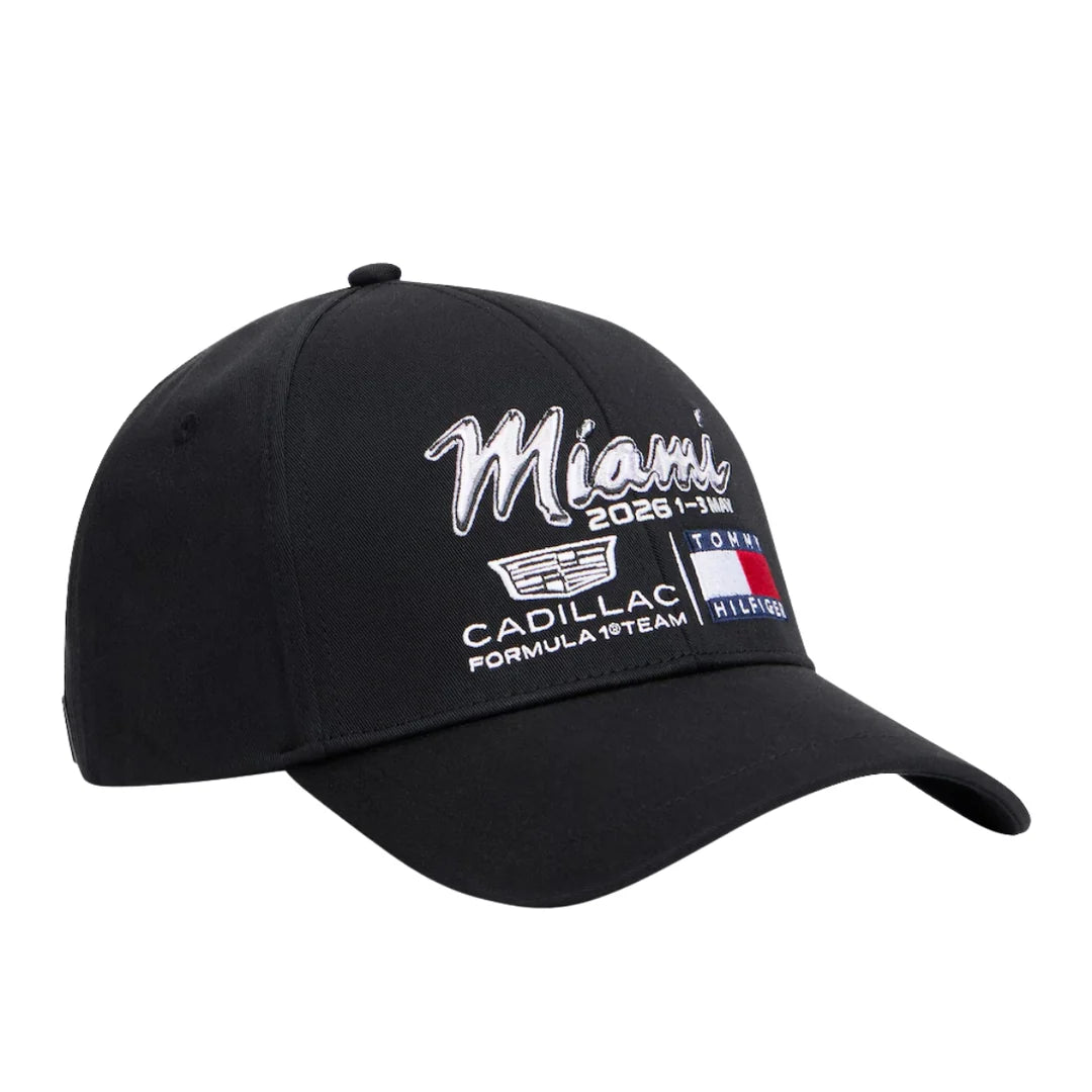 Cadillac F1 Team x Tommy Hilfiger Special Edition Miami Cap Black 2026 - RP Teamwear