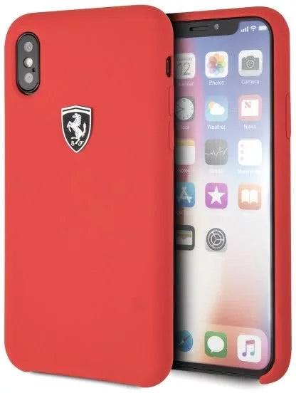 Ferrari iPhone X / XS Hard Case - Smooth Silicone Heritage - Red