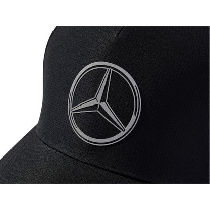 Mercedes Kids Mechanic Trucker Cap Black 2025 OSFY-RP Teamwear