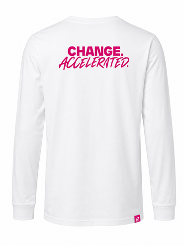 Formula E Men's Change Accelerated Long Sleeve T-shirt White 2025-Fanwear