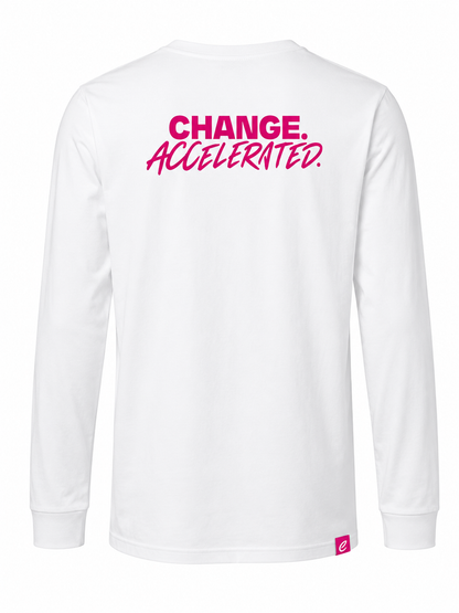 Formula E Men's Change Accelerated Long Sleeve T-shirt White 2025-Fanwear