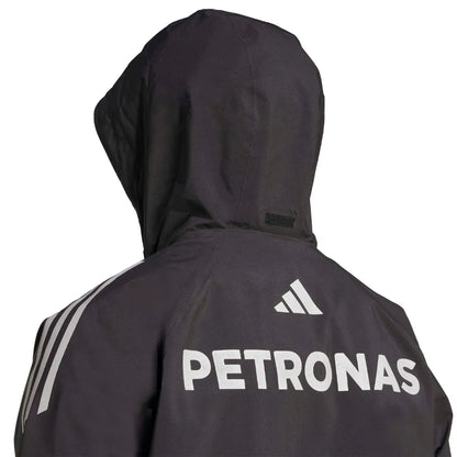 Mercedes Men's Team Mechanic Rain Jacket Black 2025-RP Teamwear