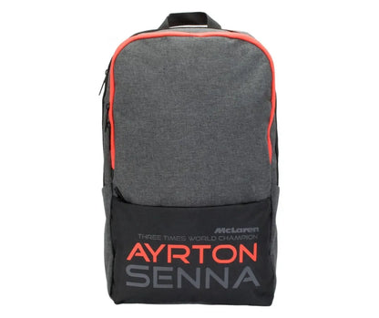 Ayrton Senna McLaren F1 Team Black Grey Backpack