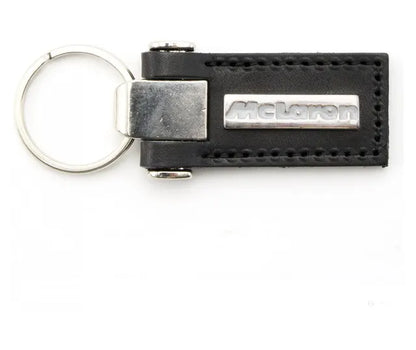 Ayrton Senna McLaren Leather Black Keyring