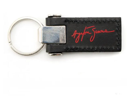 Ayrton Senna McLaren Leather Black Keyring