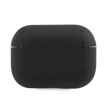 BMW AirPods Pro Leather Case - Black with Silver Metal Logo