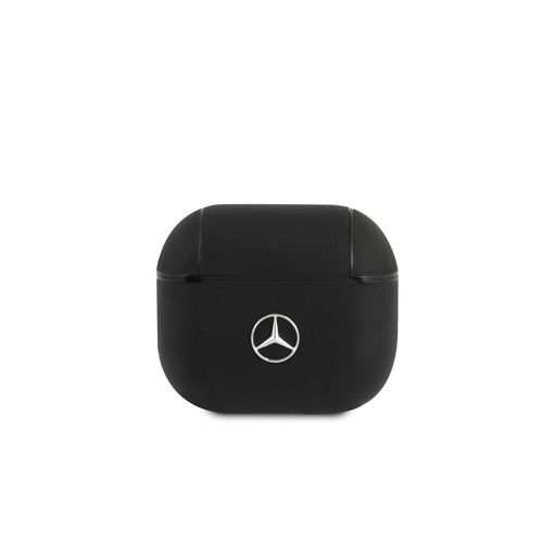 Mercedes-Benz AirPods 3 Case - Leather with Metal Logo - Black