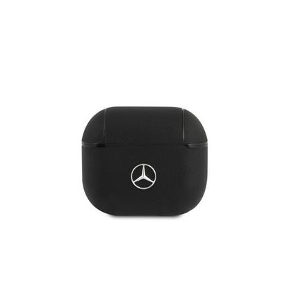 Mercedes-Benz AirPods 3 Case - Leather with Metal Logo - Black
