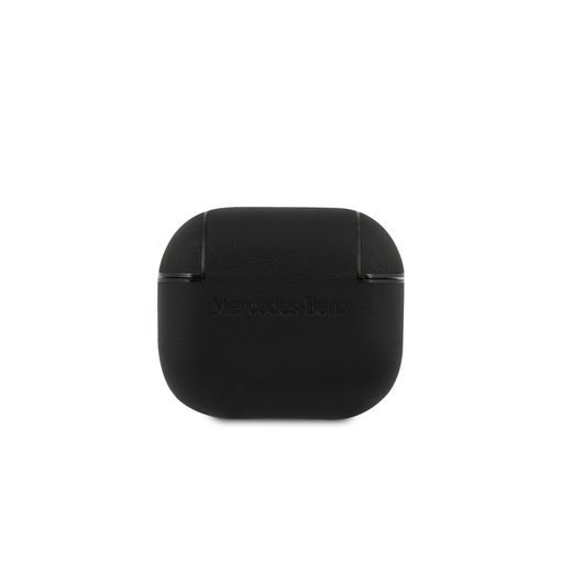 Mercedes-Benz AirPods 3 Case - Leather with Metal Logo - Black
