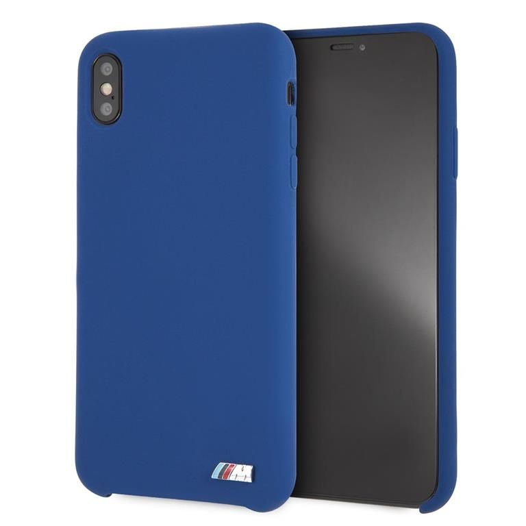 BMW iPhone XS Max Case - Liquid Silicone - Blue